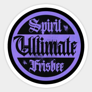 Ultimate Frisbee Purple Spirit Sticker